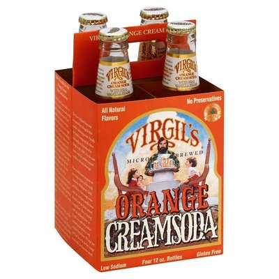 Virgil Cream Soda Orange 6/4/12 OZ [UNFI #476952] [ebt]
