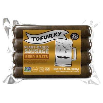 Tofurky Sausage Beer Brats Plant-Based 5/13 OZ [UNFI #3040060] [ebt]