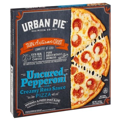 Urban Pie Pizza Thin Artisan Crust Uncured Pepperoni With Creamy Rosa Sauce 12/18.55 OZ [UNFI #2647956] [ebt]