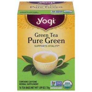 Yogi Green Tea Pure Green Tea Bags 6/16 Bag [UNFI #0355453] [ebt]
