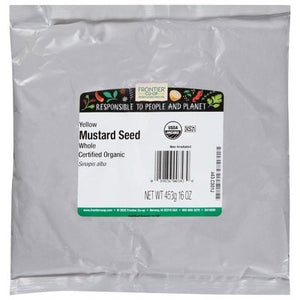 Frontier Nat Prod Co-Op Mustard Seed Yellow Whole 1LB [UNFI-CARLISLE #311449] [ebt]