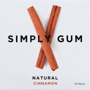 Simply Gum Gum Natural Cinnamon 12/15 CT [UNFI #1767672] [ebt]