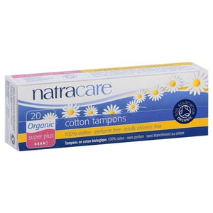 Natracare Tampons Cotton Organic Super Plus 1/20 CT [UNFI-CARLISLE #129338]