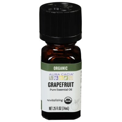 Aura Cacia Pure Essential Oil Organic Grapefruit Revitalizing 1/.25 OZ [UNFI-CARLISLE #323873]