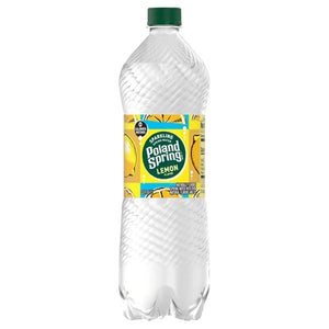 Poland Spring Spring Water Sparkling Lemon Flavor 12/33.8 OZ [UNFI #0551028] [ebt]