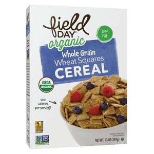 Field Day Wheat Squares Wg 10/13 OZ [UNFI #1630169] [ebt]