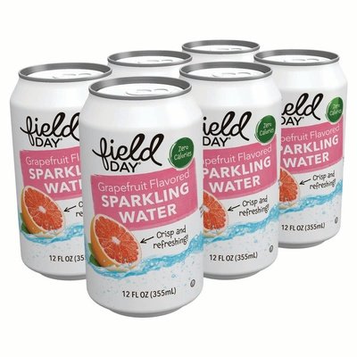 Field Day Sparkling Water Grapefruit 4/6/12 OZ [UNFI #1795111] [ebt]