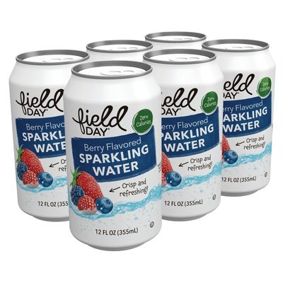 Field Day Sparkling Water Berry 4/6/12 OZ [UNFI #1795137] [ebt]
