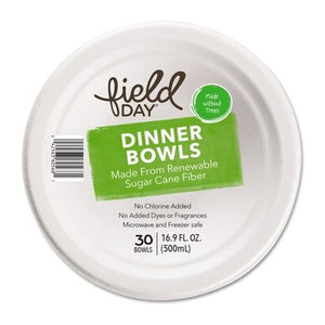 Field Day Renew Sugar Cane Fiber Bowls 8/30 CT [UNFI #2710614]