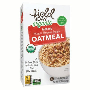 Field Day Instant Oatmeal Maple Brn Sugar 6/11.30 OZ [UNFI #1777382] [ebt]