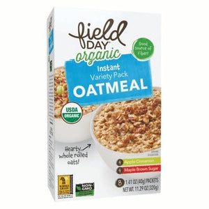 Field Day Instant Oatmeal Variety Pack 6/11.3 OZ [UNFI #1777341] [ebt]