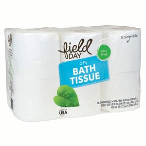 Field Day Bath Tissue 100% Recyc 300Sheet 4/12 ROLL [UNFI #752469]