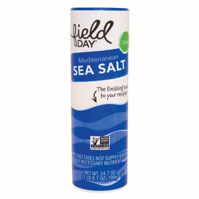 Field Day Sea Salt Mediterranean Coarse 20/24.7 OZ [UNFI #642173] [ebt]