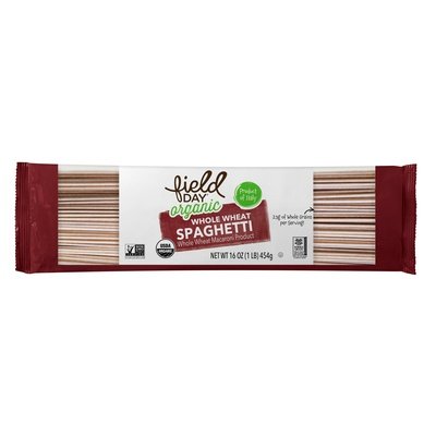 Field Day Spaghetti Wholewheat Pasta 20/16 OZ [UNFI #2916377] [ebt]