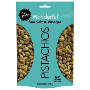 Wonderful Pistachios Pistachios Sea Salt & Vinegar No Shells 12/11 OZ [UNFI #2766905] [ebt]