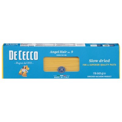 Dececco Angel Hair No. 9 Slow Dried 20/16 OZ [UNFI #223743] [ebt]