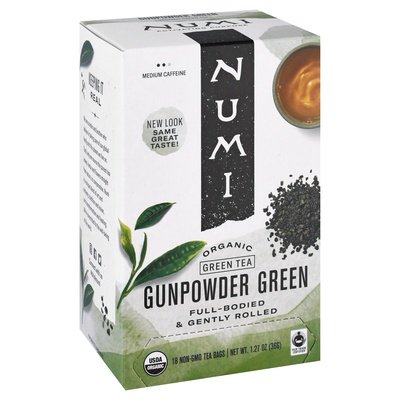 Numi Tea Green Tea Organic Gunpowder Green Tea Bags 6/18 BAG [UNFI #180174] [ebt]