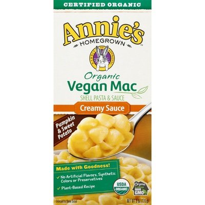 Annies Homegrown Shell Pasta & Creamy Sauce Organic 12/6 OZ [UNFI #1722446] [ebt]