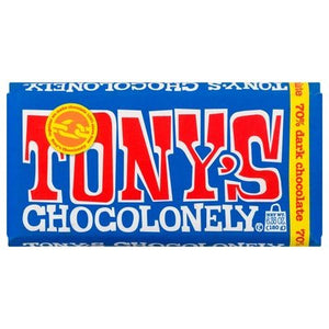 Tonys Chocolonely Dark Chocolate Belgian 70% 15/6.35OZ [UNFI #2377554] [ebt]