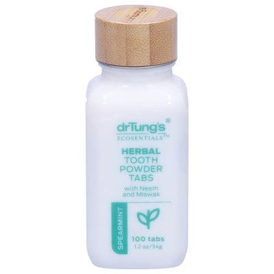 Dr Tung Tooth Powder Tabs Spearmint Herbal 3/100 CT [UNFI-CARLISLE #2932846]