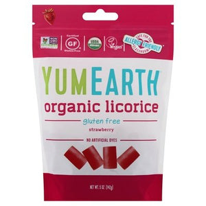 Yumearth Licorice Organic Strawberry 12/5 OZ [UNFI #3028644] [ebt]