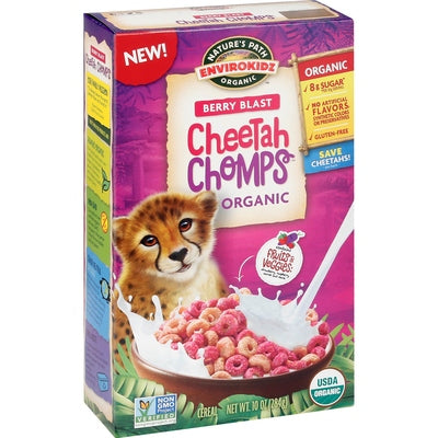 Natures Path-Envirokidz Cereal Organic Berry Blast Cheetah Chomps 12/10 OZ [UNFI #2208577] [ebt]
