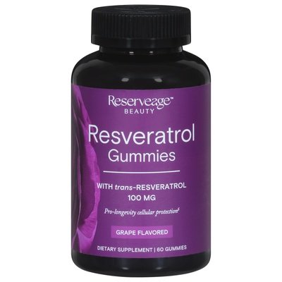 Reserveage Nutrition Resveratrol Grape Flavor 100 Mg Gummies 1/60 CT [UNFI-CARLISLE #2913333]