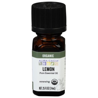 Aura Cacia Pure Essential Oil Renewing Lemon 1/.25 OZ [UNFI-CARLISLE #326876]