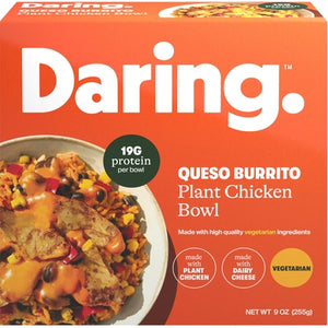 Daring Plant Chicken Bowl Queso Burrito 6/9 OZ [UNFI #03117066] [ebt]