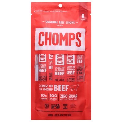 Chomps Sticks Original Beef Mild 10/8/1.15 [UNFI #2814101] [ebt]