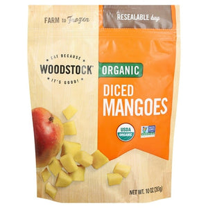 Woodstock Diced Mangoes Organic 12/10 OZ [UNFI #559294] [ebt]