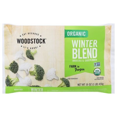 Woodstock Winter Blend Organic Broccoli & Cauliflower 12/16 OZ [UNFI #2542421] [ebt]
