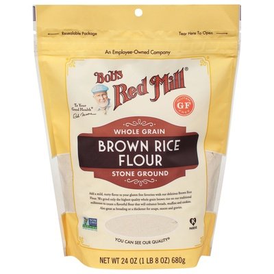 Bobs Red Mill Brown Rice Flour Whole Grain Stone Ground 4/24 OZ [UNFI #2597284] [ebt]