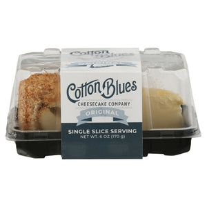 Cotton Blues Cheesecake Original Single Slice Serving 12/6 OZ [UNFI #02895860] [ebt]