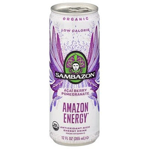 Sambazon Energy Drink Low Calorie Acai Berry Pomegranate 12/12 OZ [UNFI #2126027] [ebt]