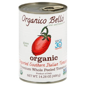 Organico Bello Tomatoes Organic Imported Southern Italian 12/14.28 OZ [UNFI #2106946] [ebt]
