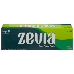 Zevia Soda Zero Sugar Ginger Ale 2/12/12 Z [UNFI #2892123] [ebt] D