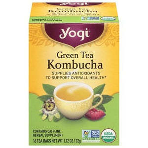 Yogi Green Tea Kombucha Tea Bags 6/16 Bag [UNFI #0355362] [ebt]