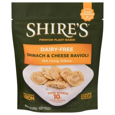 Shires Ravioli Dairy-Free Spinach & Cheese Premium Plant-Based 6/9 OZ [UNFI #03054608] [ebt]