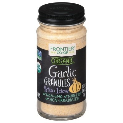 Frontier Nat Prod Co-Op Garlic Granules Organic 1/2.70 OZ [UNFI-CARLISLE #633420] [ebt]