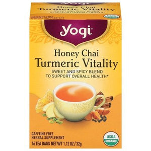 Yogi Herbal Tea Honey Chai Turmeric Vitality Tea Bags 6/16 BAG [UNFI #2208320] [ebt]