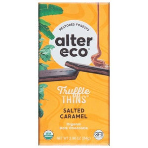Alter Eco Chocolate Dark Organic Salted Caramel 12/2.96 OZ [UNFI-CARLISLE #2801652] [ebt]
