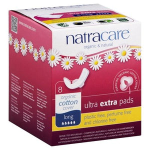 Natracare Pads Ultra Extra Long 8 CT [UNFI-CARLISLE #1600089]
