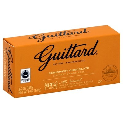 Guittard Baking Bars Gourmet Semisweet Chocolate 12/3/2 OZ [UNFI #1540848] [ebt]