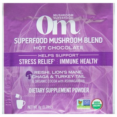 Om Superfood Mushroom Blend Hot Chocolate Powder 10/.21 OZ [UNFI-CARLISLE #2552453]