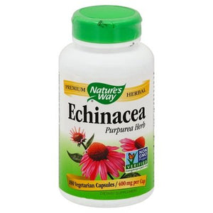 Natures Way Echinacea Purpurea Herb 400 Mg Vegetarian Capsules 1/180 CAP [UNFI-CARLISLE #280701] [ebt]