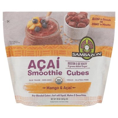 Sambazon Smoothie Cubes Mango & Acai 6/20 OZ [UNFI #2906766] [ebt]