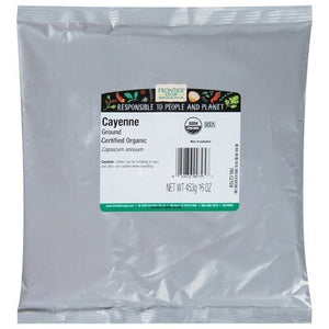 Frontier Nat Prod Co-Op Cayenne Ground 1LB [UNFI-CARLISLE #735621] [ebt]