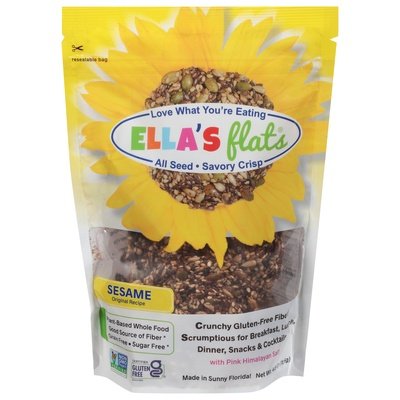 Ellas Flats Savory Crisp Sesame Original Recipe 6/4.8 OZ [UNFI #2856813] [ebt]