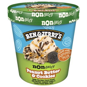 Ben & Jerrys Frozen Dessert Non Dairy Peanut Butter & Cookies 8/PINT [UNFI #1826155] [ebt]